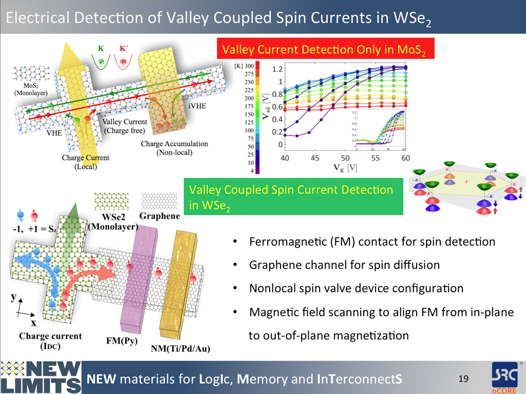 Electrical Detection of Valley Coupled Spin Currents in WSe2