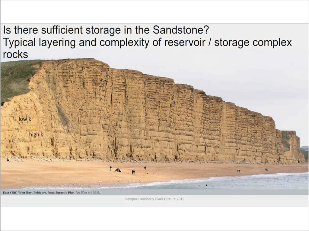 Is there suffficient storage in the Sandstone?