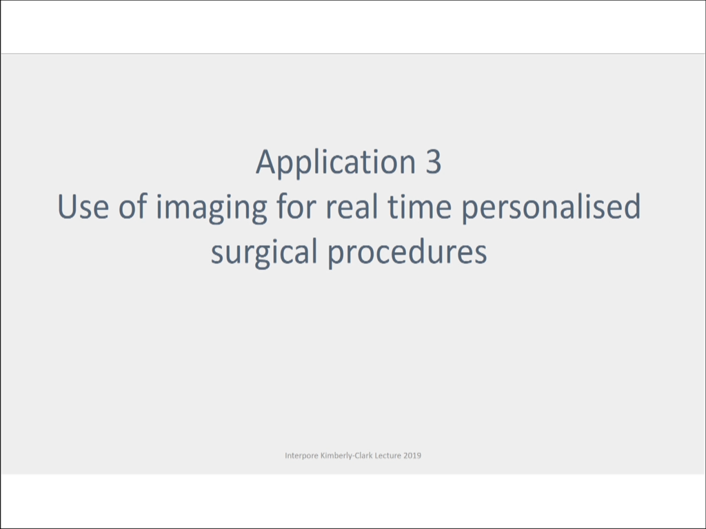 Application 3: Use of imaging for real time