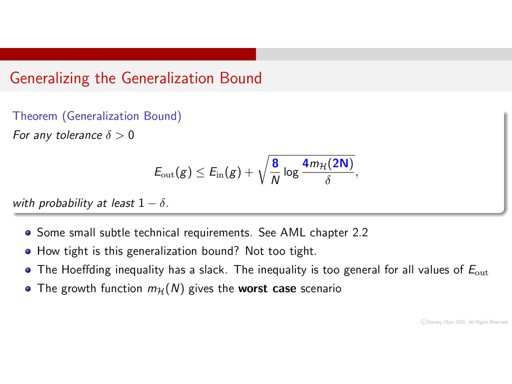 Generalizing the Generalization Bound