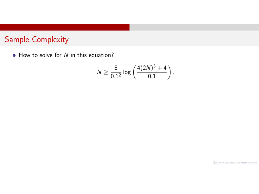 Sample Complexity