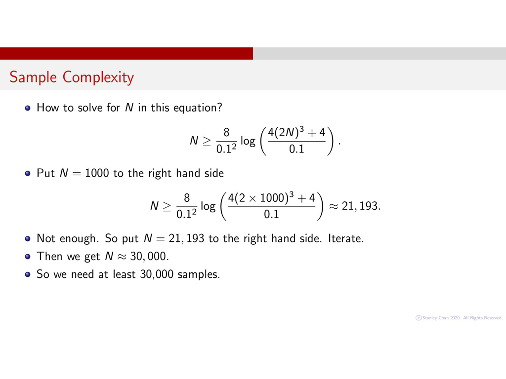 Sample Complexity