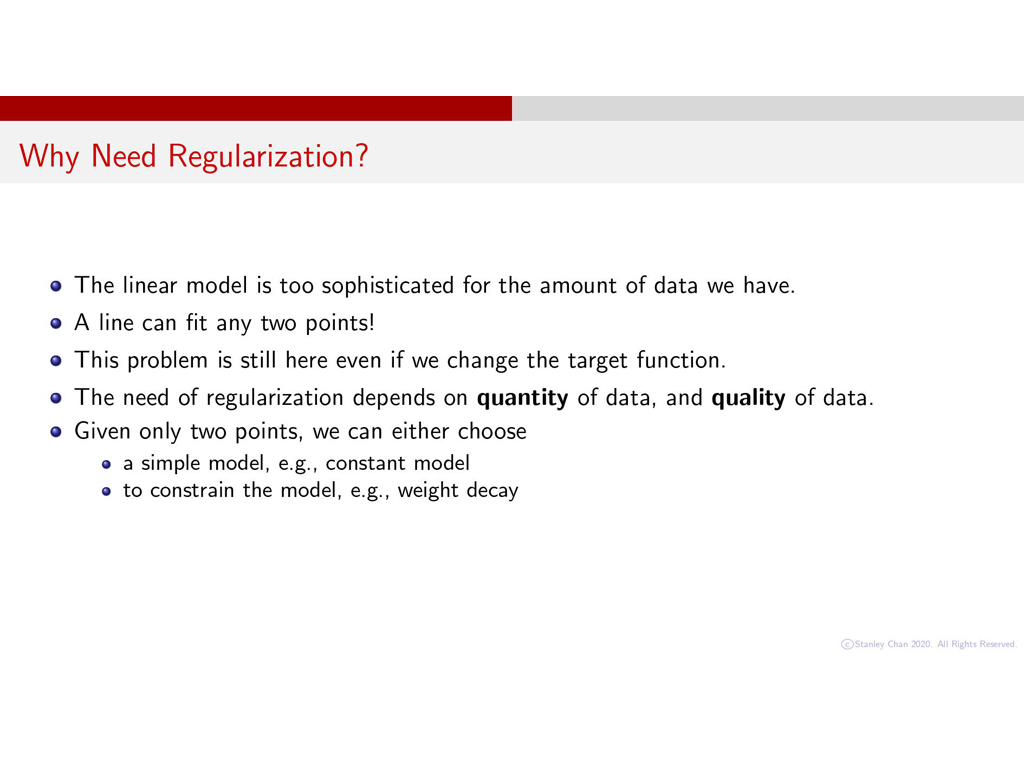 Why Need Regularization?