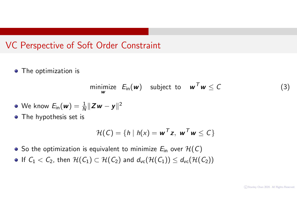VC Perspective of Soft Order Constraint