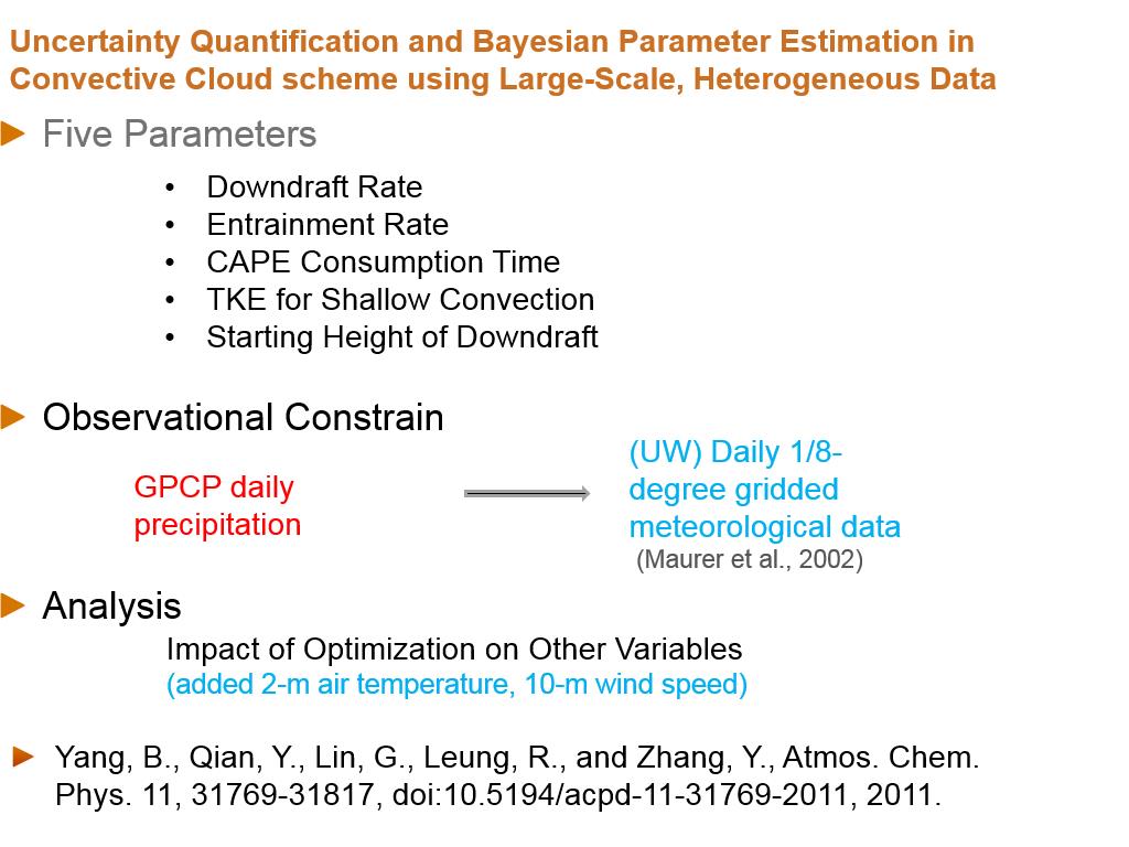 Uncertainty Quantification and Bayesian Parameter Estimation