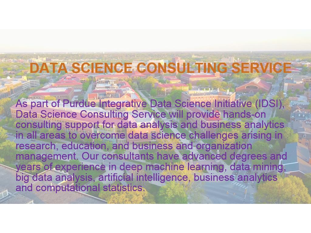 DATA SCIENCE CONSULTING SERVICE