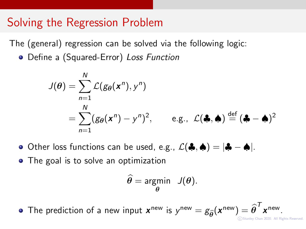 Solving the Regression Problem