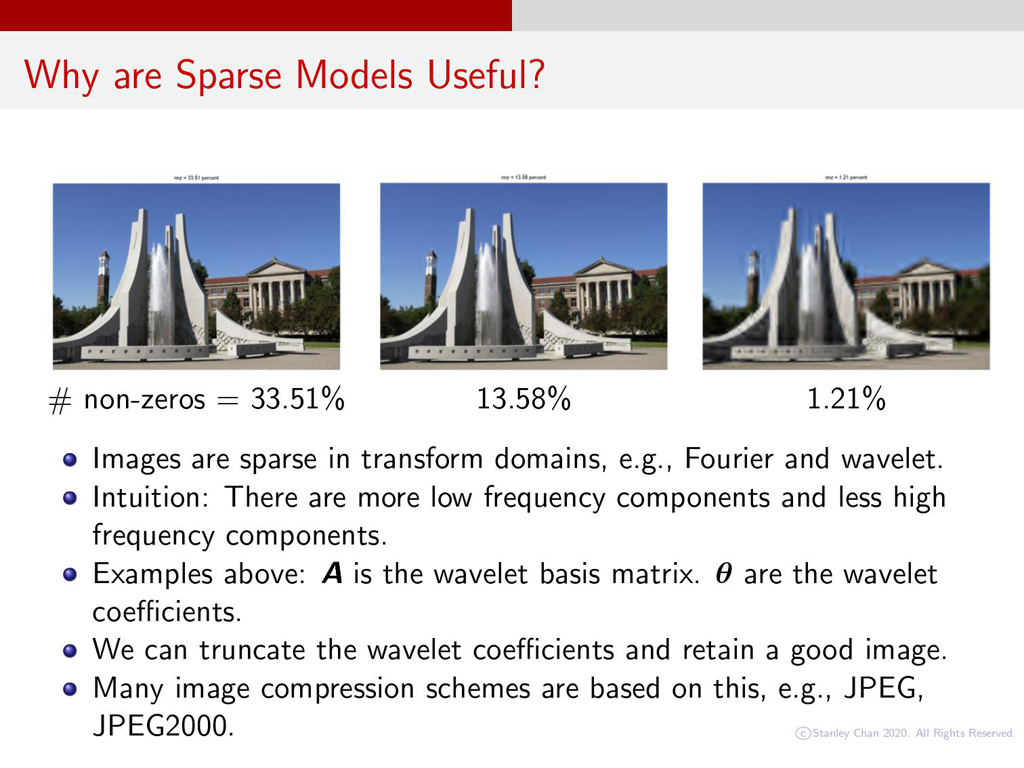 Why are Sparse Models Useful?