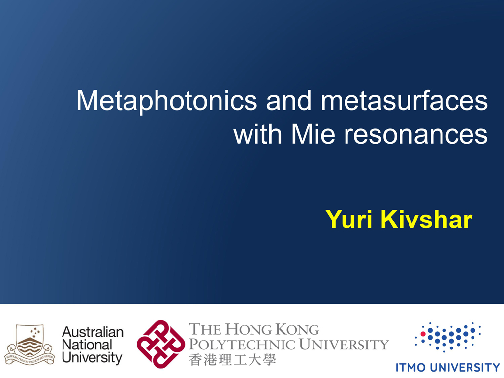 Metaphotonics and metasurfaces with Mie resonances