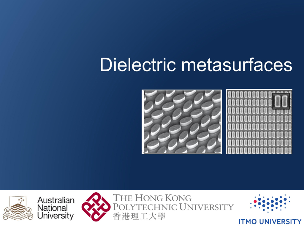 Dielectric metasurfaces