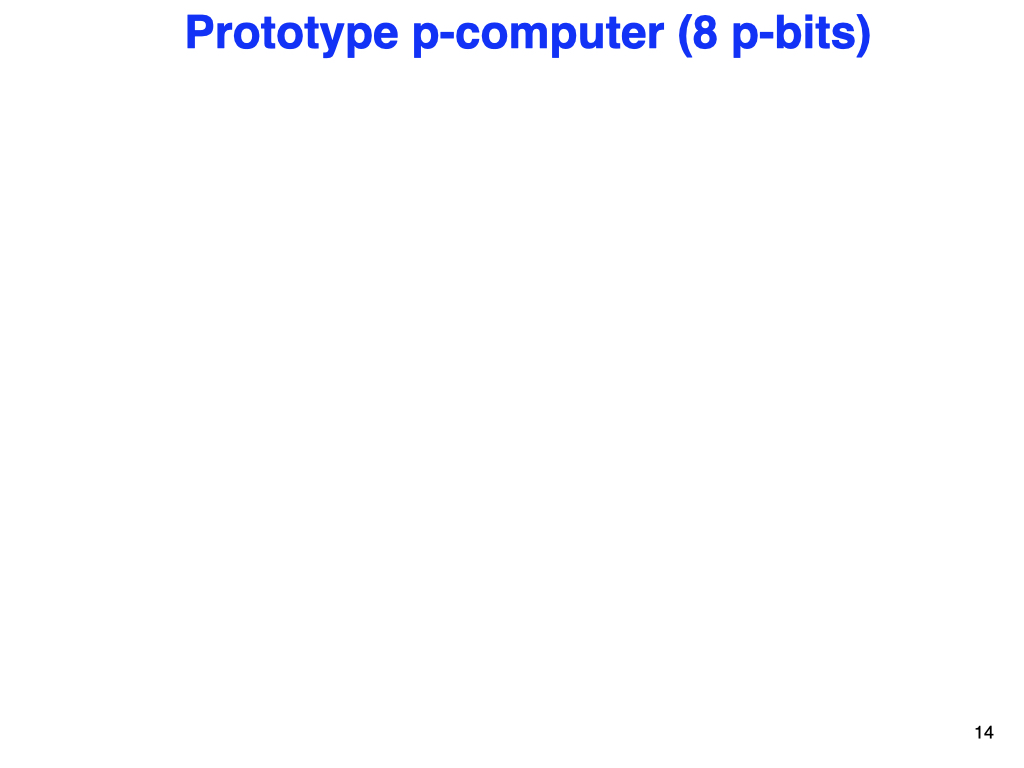 Prototype p-computer (8 p-bits)