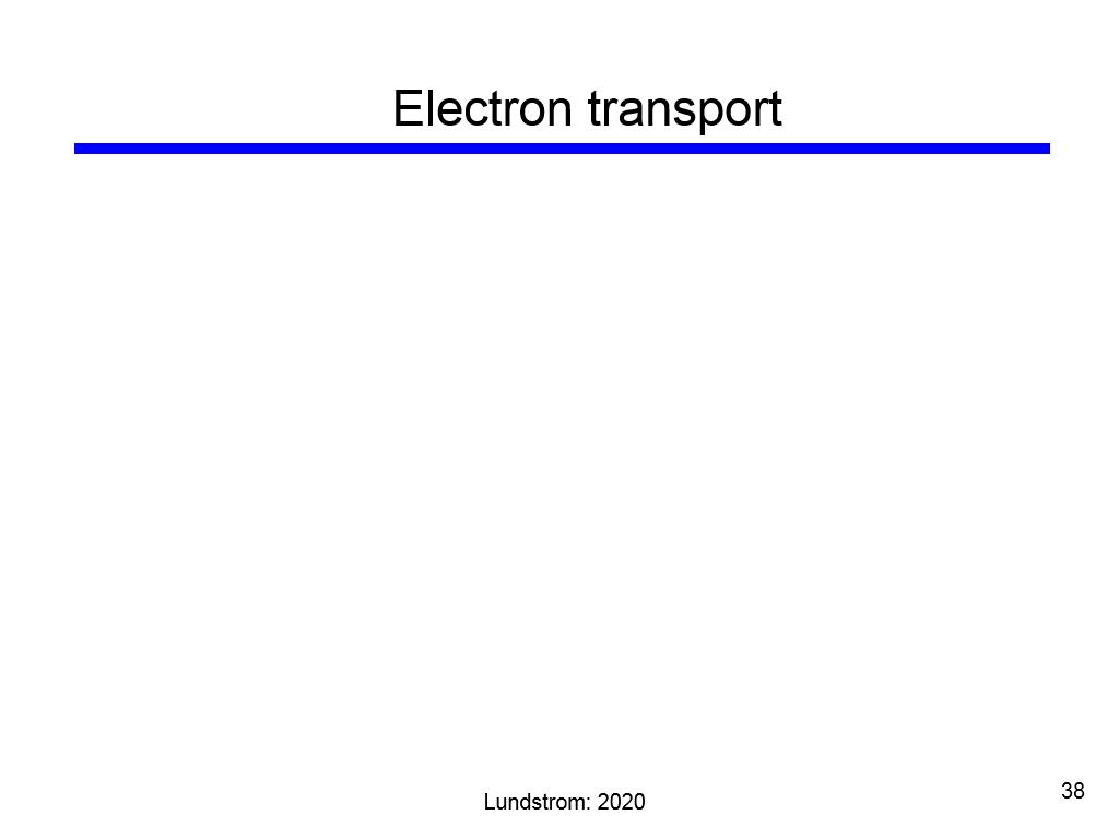 Electron transport