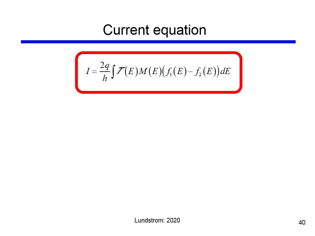 Current equation