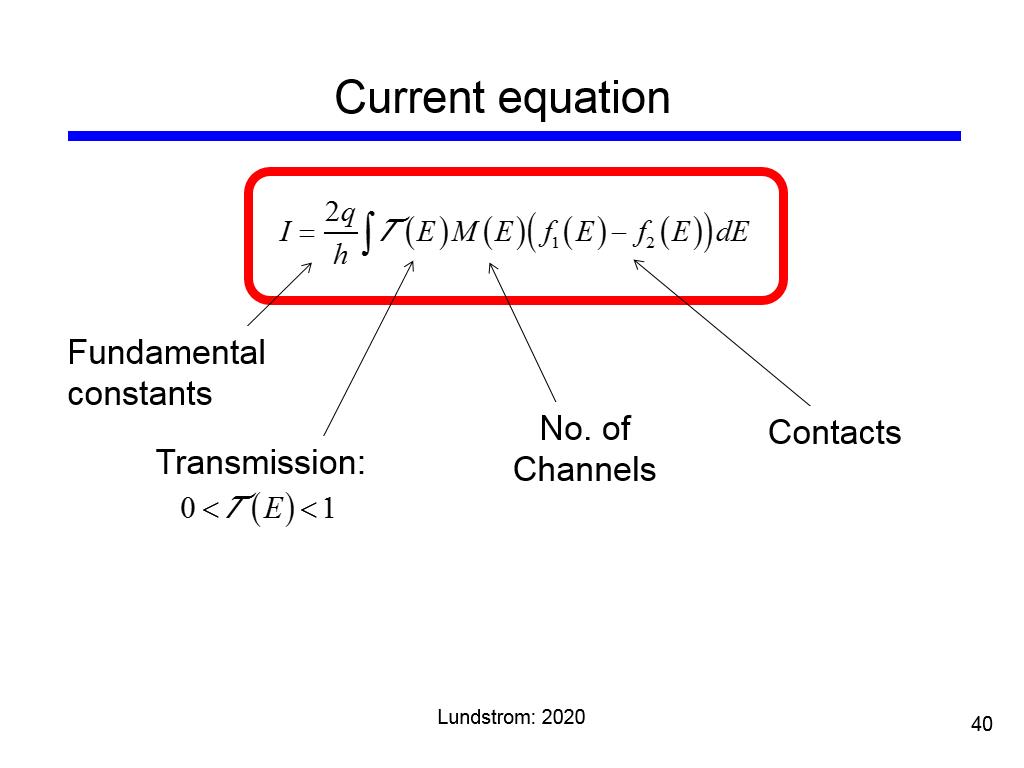 Current equation