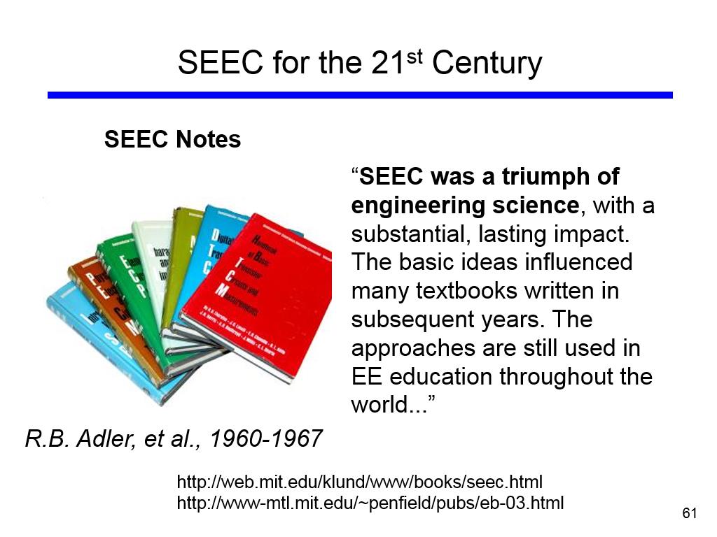 SEEC for the 21st Century