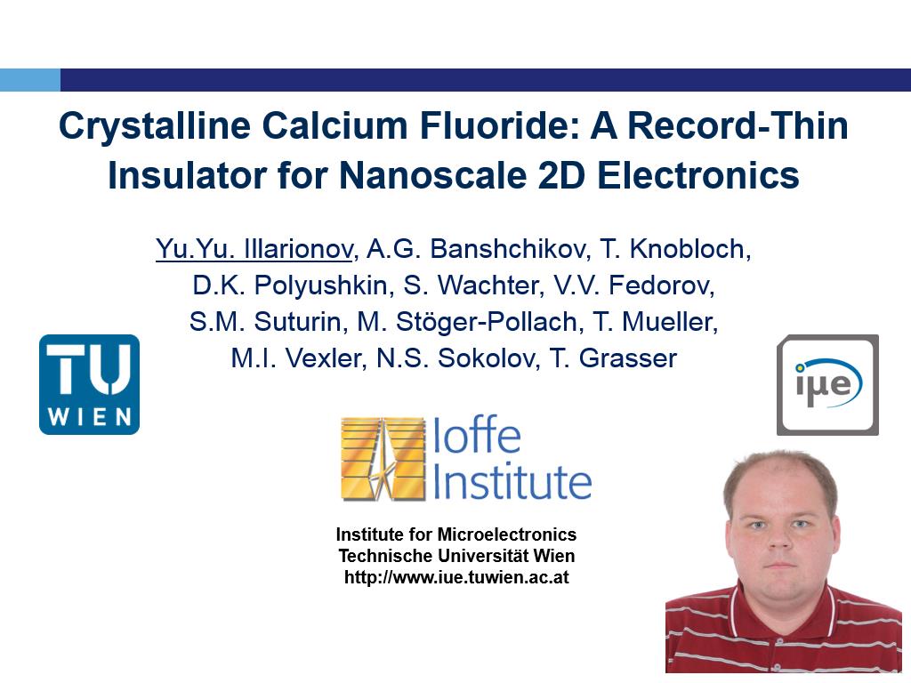 Crystalline Calcium Fluoride: A Record-Thin Insulator for Nanoscale 2D Electronics