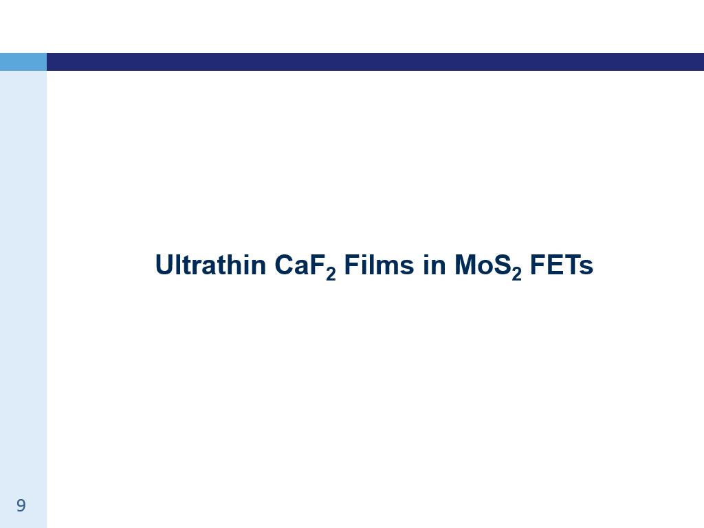 Ultrathin СaF2 Films in MoS2 FETs