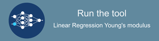 Run the Tool: Linear Regression Young's modulus