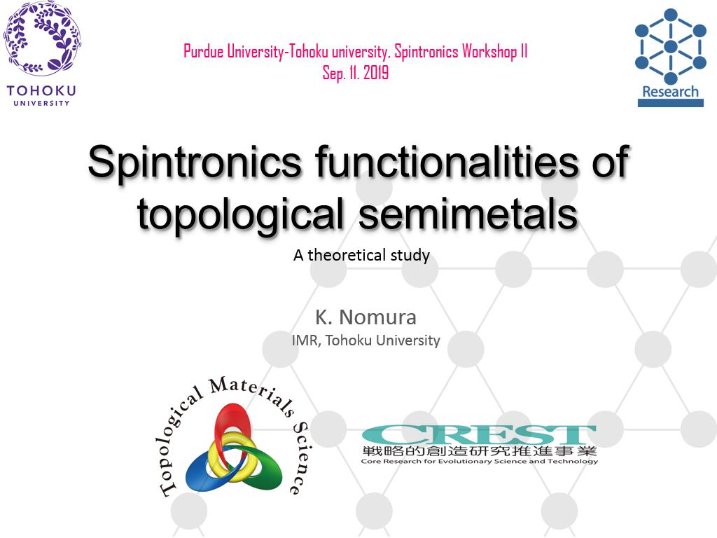 Spintronics functionalities of topological semimetals