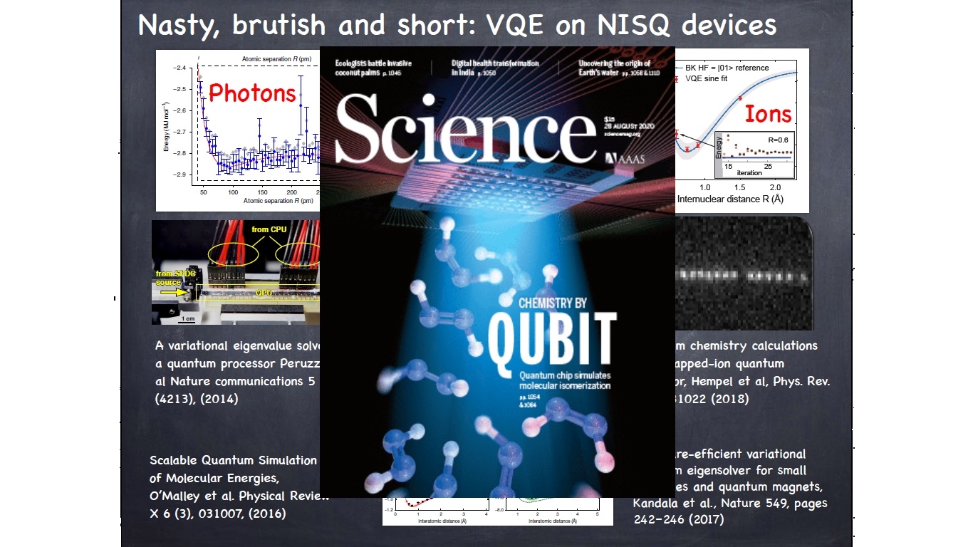 Nasty, brutish and short: VQE on NISQ devices