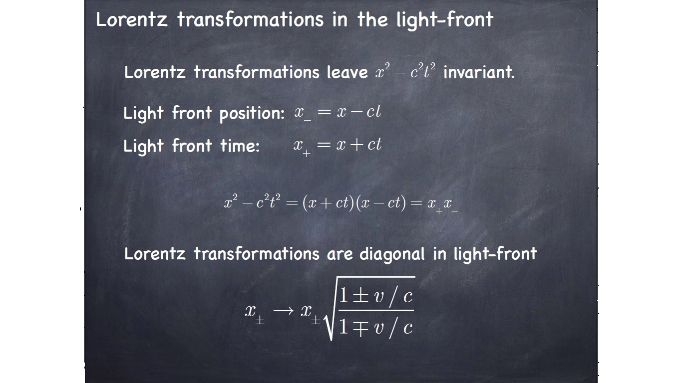 Lorentz transformations in the light-front