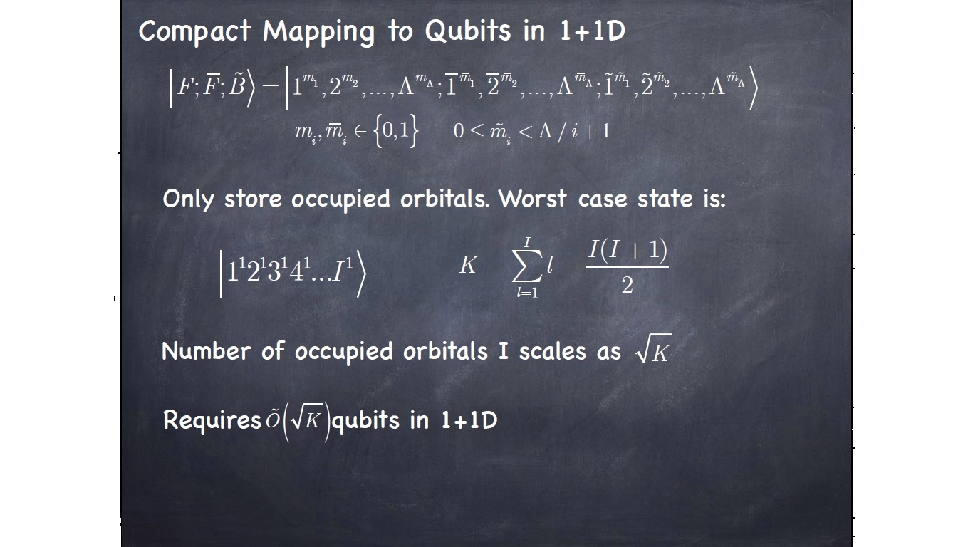 Compact Mapping to Qubits in 1+1D