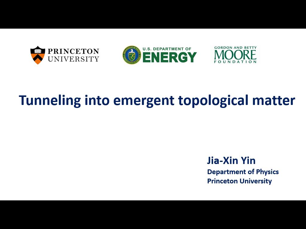 Tunneling into emergent topological matter