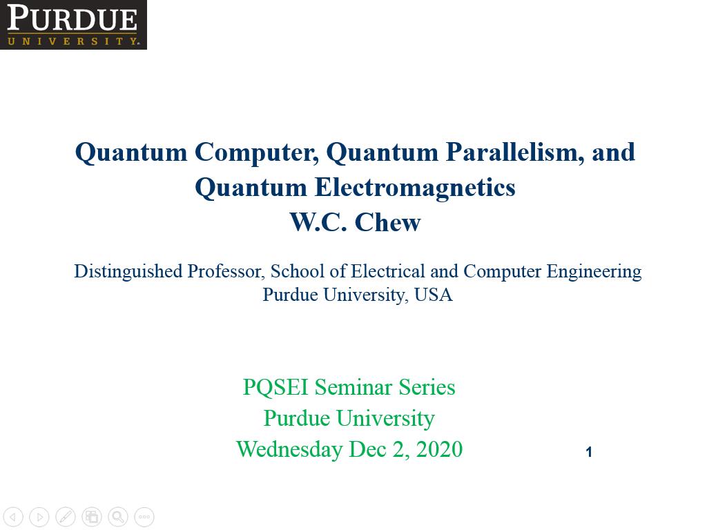 Quantum Computer, Quantum Parallelism, and Quantum Electromagnetics