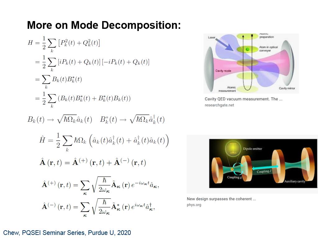 More on Mode Decomposition: