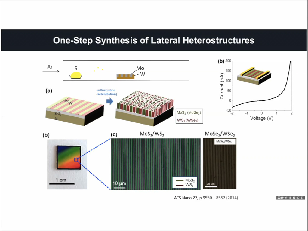 One-Step Synthesis of Lateral Heterostructures