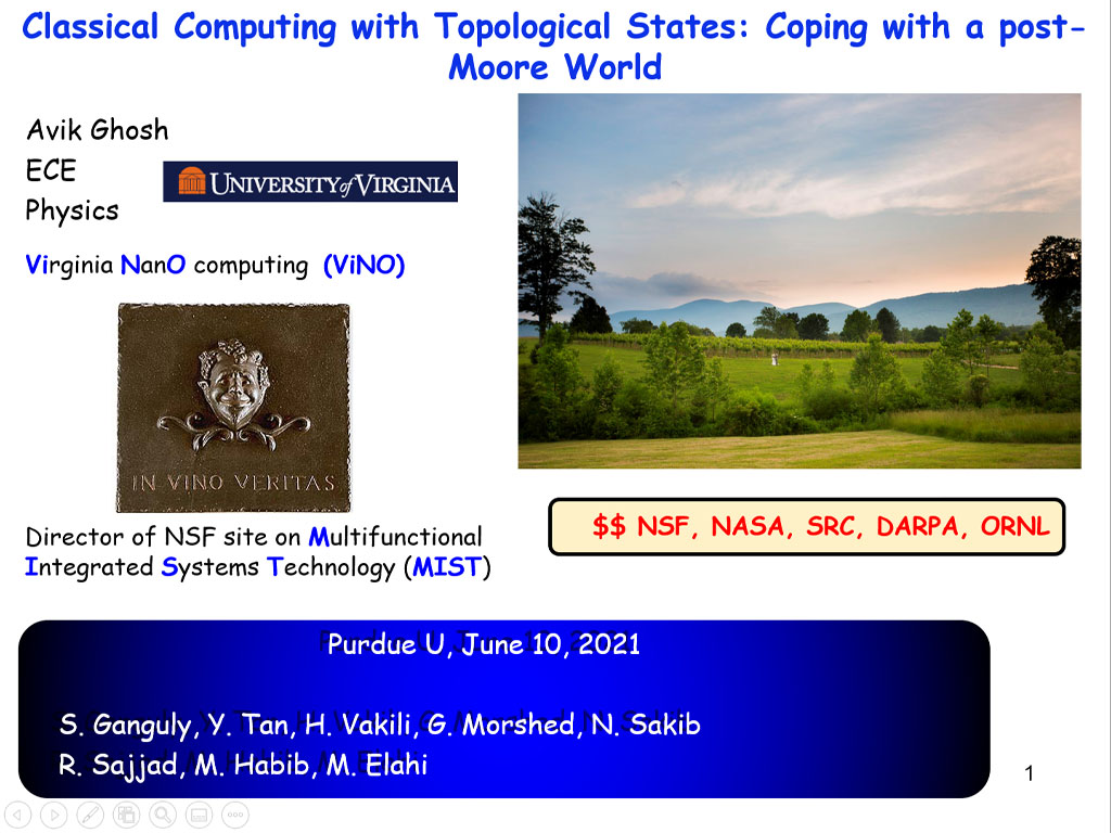 Classical Computing with Topological States: Coping with a post-Moore World