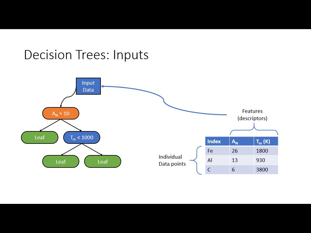 Decision Trees: Inputs