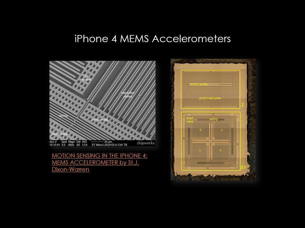 iPhone 4 MEMS Accelerometers