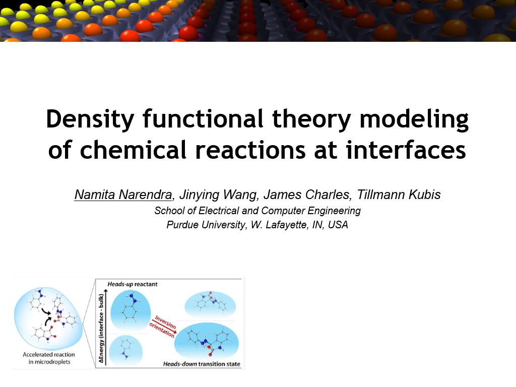 Density functional theory modeling of chemical reactions at interfaces