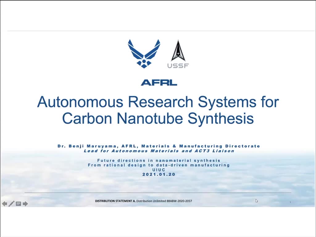 Autonomous Research Systems for Carbon Nanotube Synthesis
