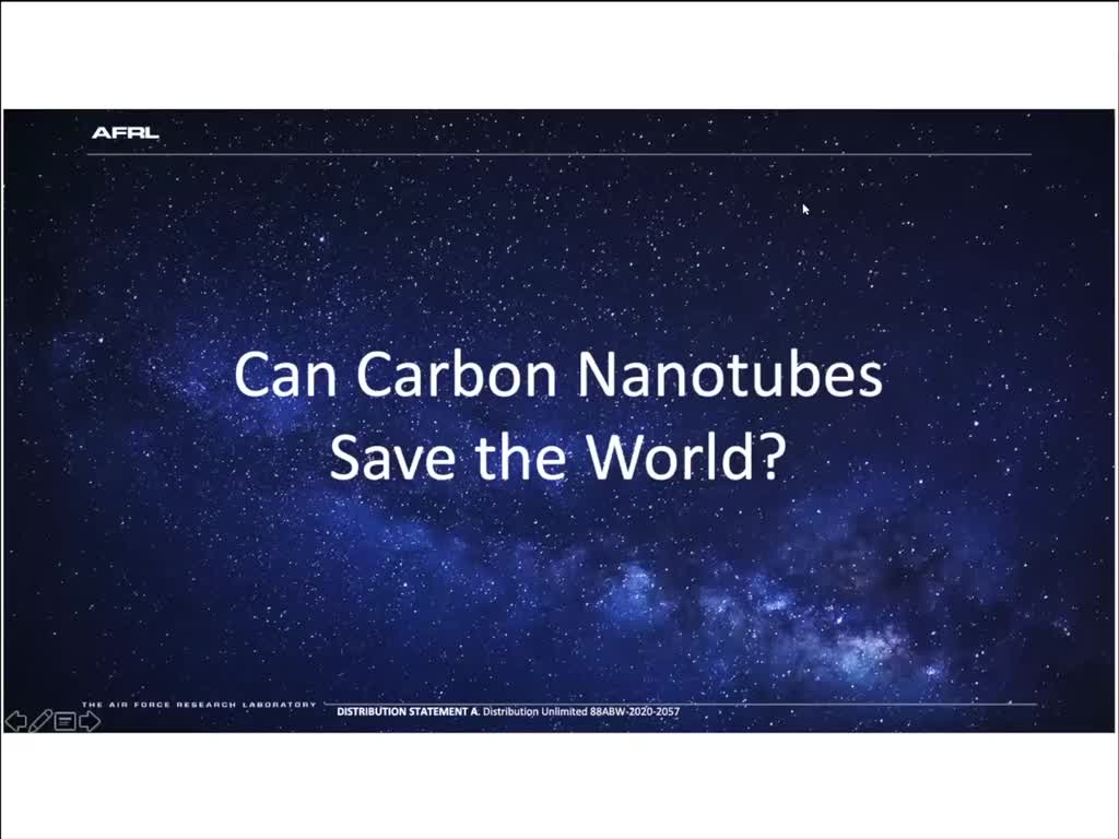 Can Carbon Nanotubes Save the World?