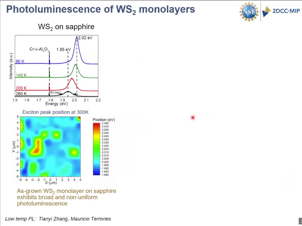 Photoluminescence of WS2 monolayers