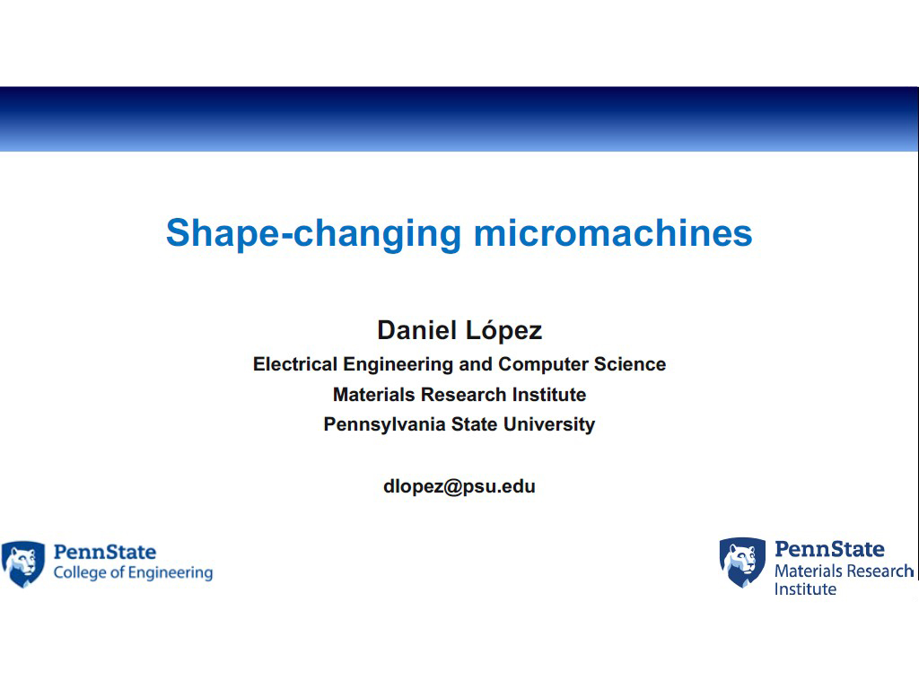 Shape-changing micromachines