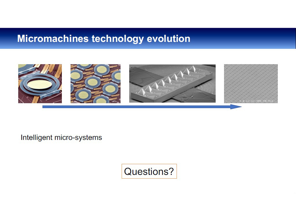 Micromachines technology evolution