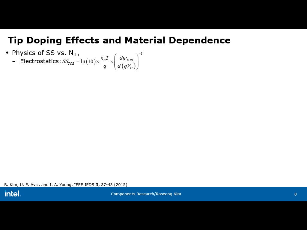 Tip Doping Effects and Material Dependence