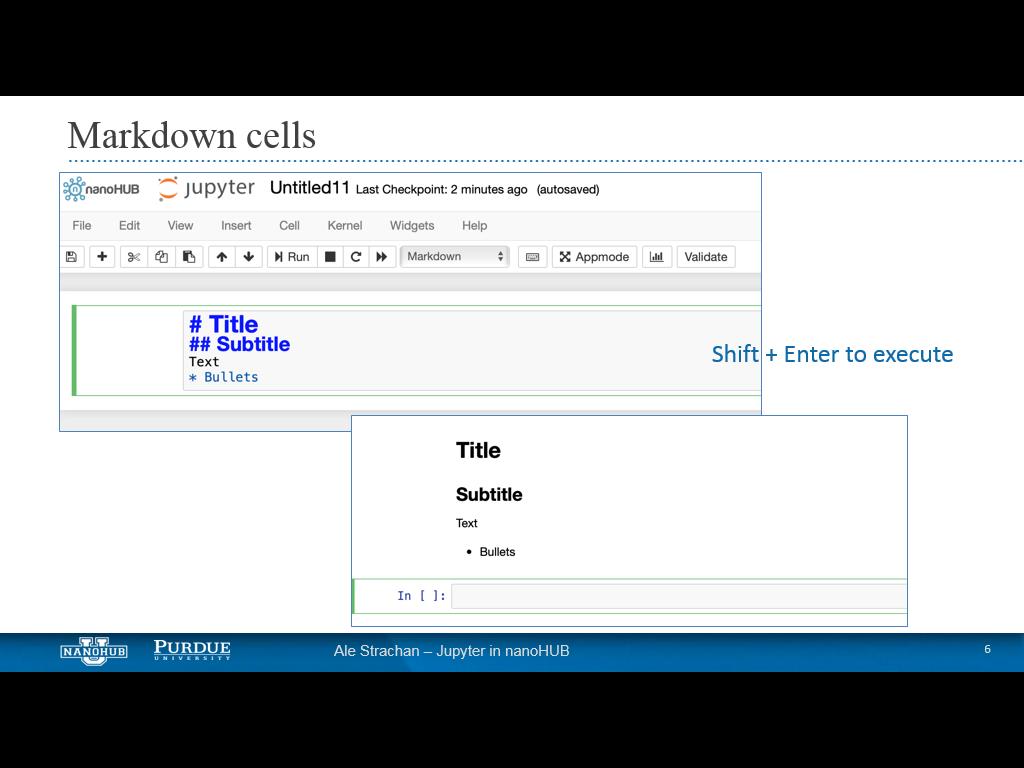 Markdown cells