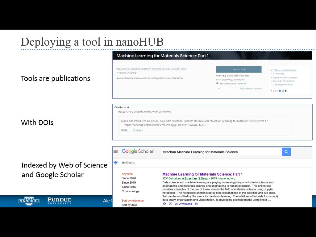 Deploying a tool in nanoHUB