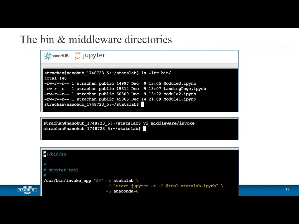 The bin & middleware directories