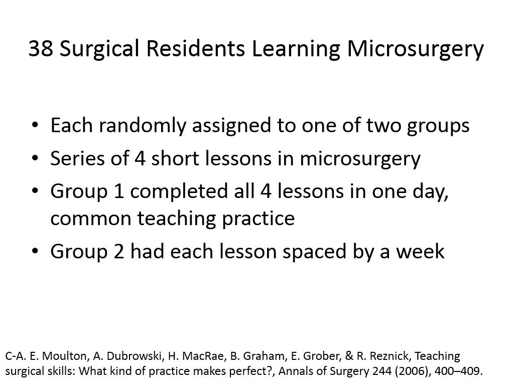 38 Surgical Residents Learning Microsurgery