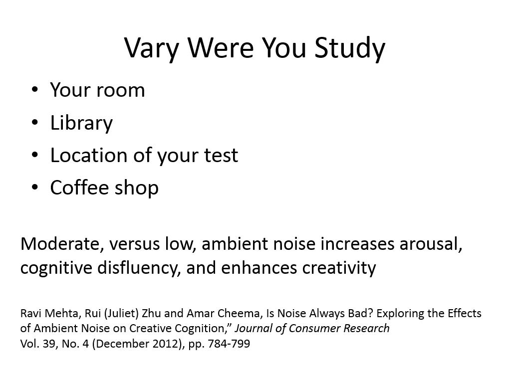 Vary Were You Study