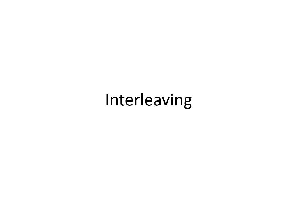 Interleaving