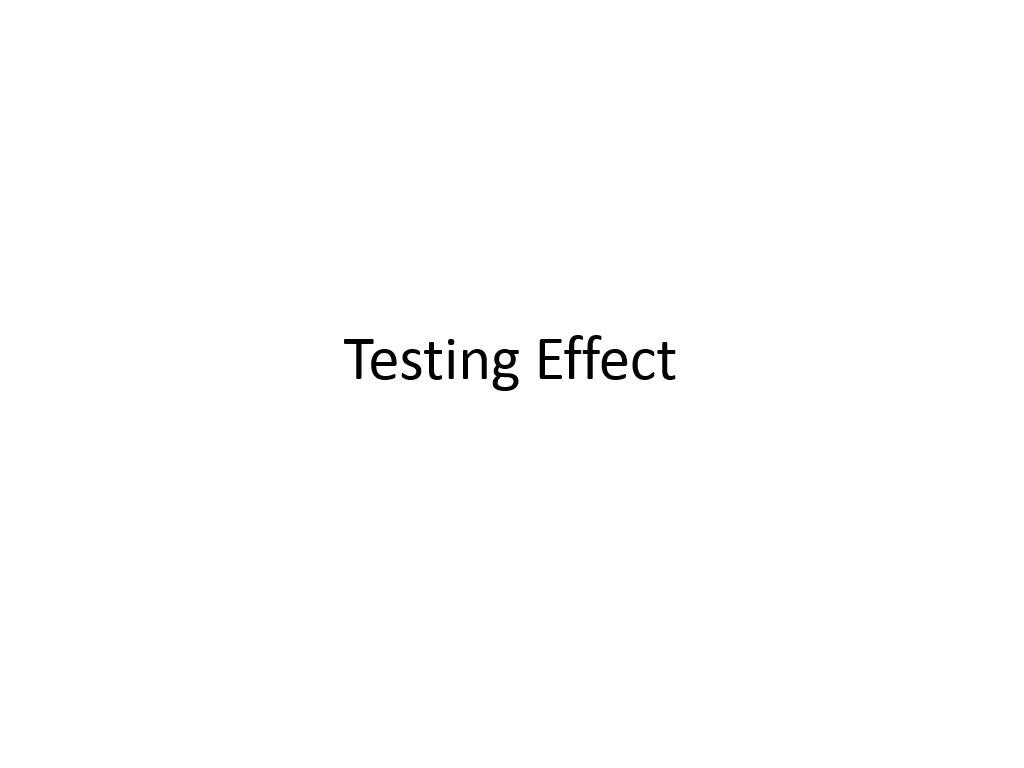 Testing Effect