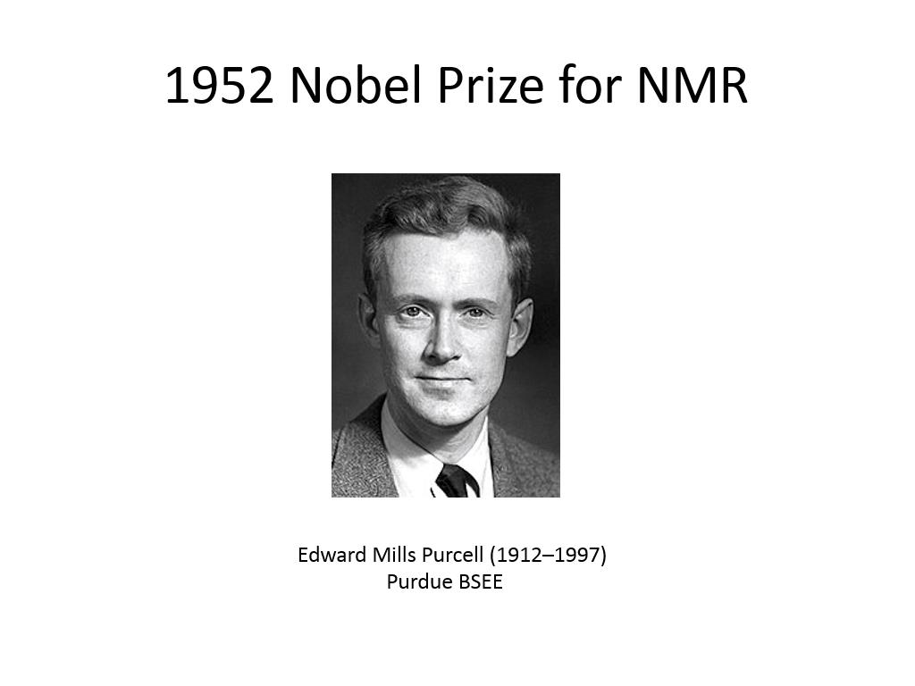 1952 Nobel Prize for NMR