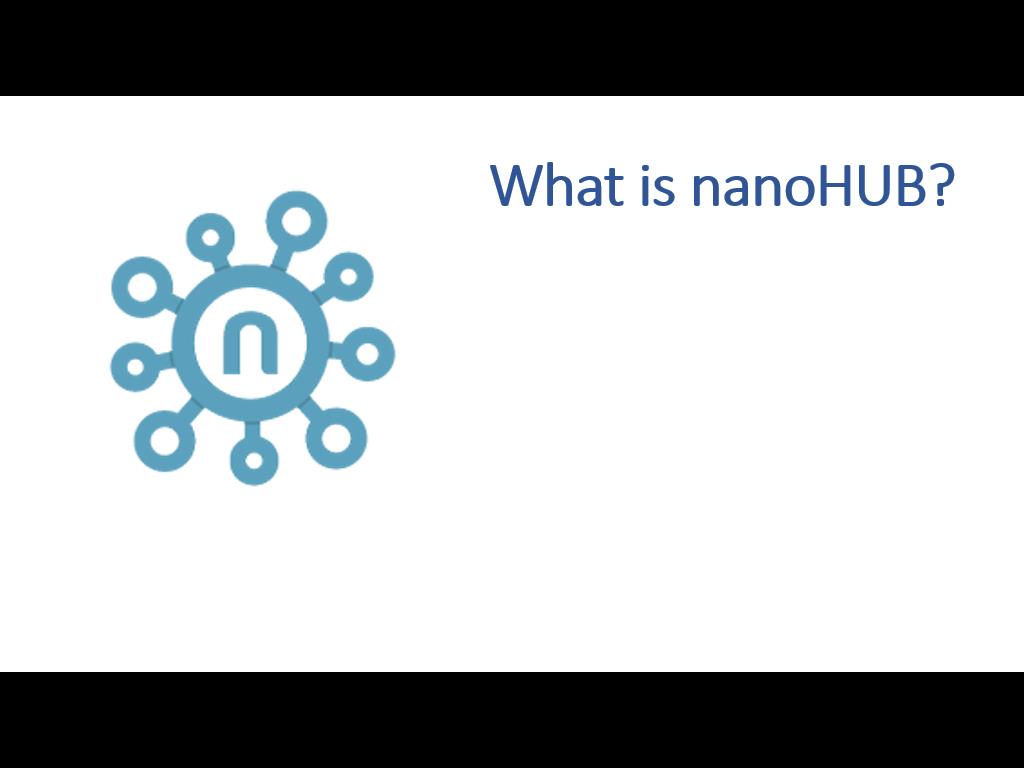What is nanoHUB?