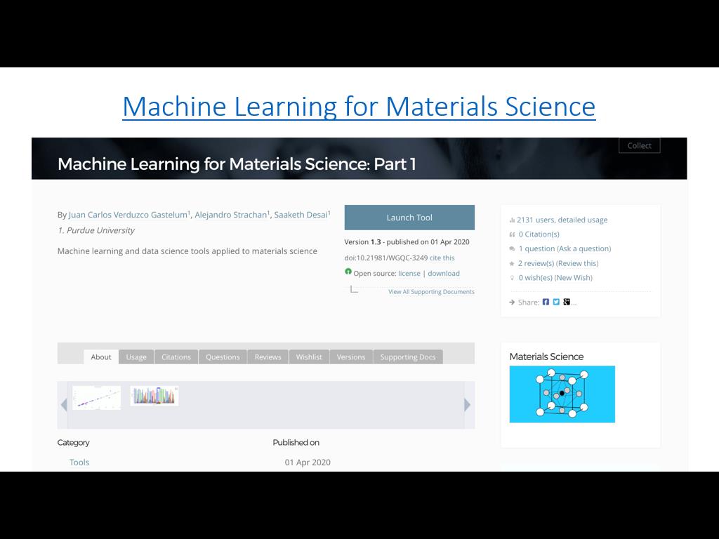 Machine Learning for Materials Science